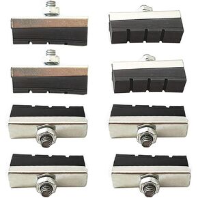 Bicycle Brake Rubber Pads Bike Brake Blocks with Bolt for Older Style Road/Mountain/BMX Bikes (1.57 inch x 0.55 inch)