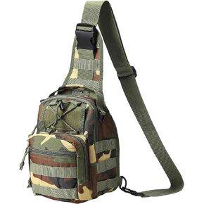 HOW'ON Hunting Backpack Waterproof Sling Shoulder Bag Small Carry Pouch Khaki Camo