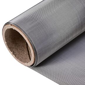 304 Stainless Steel Screen, 50 Mesh Stainless Steel Mesh Screen 19.6 inch X 8 ft(50cm X 244cm), Wire Diameter 0.2mm, Hard and Heat Resisting