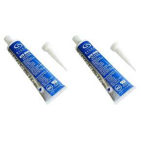Silicone RTV 4500 Food Contact Safe High Strength Silicone Sealant, Clear (2.8 FL. Ounce) - 2 Pack
