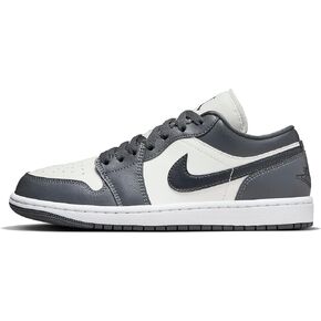 Nike Women's Jordan 1 Low Sail/Off Noir-Dark Grey-White (DC0774-102) (Sail/Off Noir-Dark Grey-White, US Footwear Size System, Adult, Women, Numeric, Medium, 7.5)