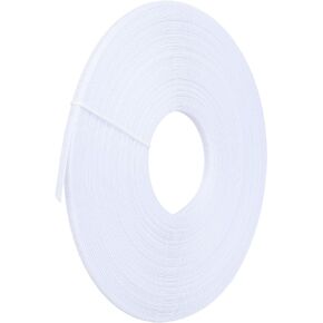 45 Yards Polyester Boning for Sewing, 1/4 Inch Sew-Through Low Density & Lightweight Plastic Boning for Corsets, Bridal Gowns, Wedding Dress, Nursing Caps, Party Gowns, Lingerie, Swimwear, Hats, White
