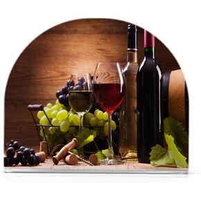 Red Wine Grapes Wooden Napkin Holder Acrylic for Kitchen Dining Table Napkins Paper Dispenser for Kitchen Restaurant Farmhouse Dinner Outdoor Home Decor