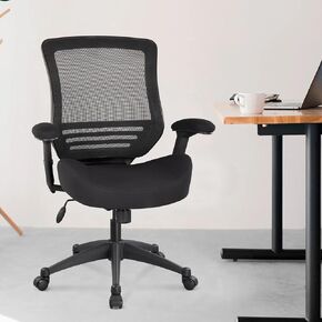 BOLISS 400lbs Ergonomic Office Chair with Super Soft Adjustable Arms,Molded Foam Seat and Lumbar Support Home Office Desk Chair,Swivel Computer Chair (All in Black)