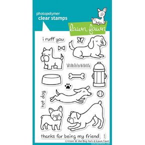 Lawn Fawn Clear Stamp - Critters At The Dog Park (LF515)