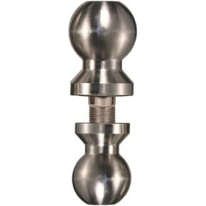 TRIMAX TDBC22516 2" and 2-5/16" Chrome Tow Ball, Silver