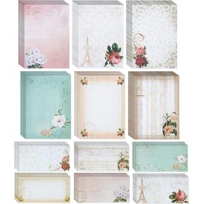 Paper Junkie 90 Piece Vintage Letter Writing Paper Set (60 Floral Stationery and 30 Matching Envelopes)