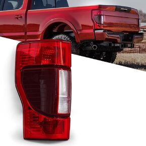 FIONE Tail Light Assembly Compatible with Ford F250 2020 2021 2022 Super Duty Rear Lamp Taillight Blind Spot Can Be Connected Left Driver Side LH