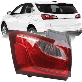 Dasbecan Left Driver Side Outer Taillight Assembly Compatible with 2018 2019 2020 Chevy Equinox Replaces 84769835 Rear Brake Lamp Halogen Type
