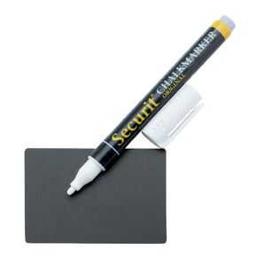 American Metalcraft TAGA8WT Chalk Card, Mini, Black, Large