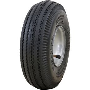 Marathon 4.10/3.50-4" Pneumatic (Air Filled) Hand Truck / All Purpose Utility Tire on Wheel, 2.25" Offset Hub, 3/4" Bearings