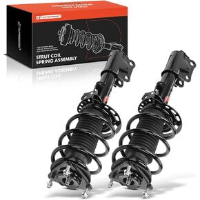 A-Premium Front Pair (2) Complete Strut and Coil Spring Assembly Compatible with Ford Mustang 2015-2023, Driver and Passenger Side