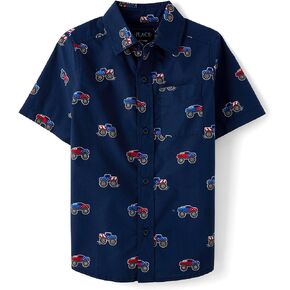 The Children's Place Boys' Short Sleeve Button Down Shirt