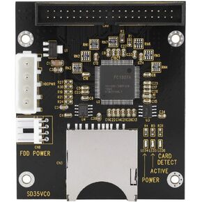 Zopsc Computer Connectors, SD Memory Card to 3.5inch 40Pin Male, IDE Hard Disk Drive Adapter Secure Digital Converter, IDE Hard Disk Drive Adapter, Compatible with DOS/Linux/Windows 98SE/Me/XP