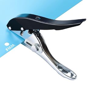 Single Hole Punch,Hole Punch Paper Hole Puncher Heavy Duty Single Hole Punch Hole Punches Paper Punch Portable Hand Held for Tags Paper Cards Plastic Cardboard (8MM Black)