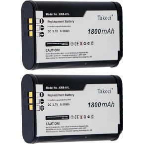 (2Pack) Replacement Battery for Kenwood KNB-81L KNB-81LI NX-P500 TK-3601D 1800mAh