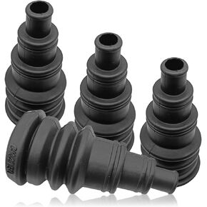 4 Pieces Universal Firewall Boot Automobile Rubber Grommets 3/8 to 1 Inch Diameter Wire Bundle-Quick & Easy Grommet for Running Cable Through Firewalls & Bulkheads Safely