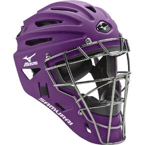 Mizuno Samurai G4 Youth Baseball Catcher'S Helmet Purple