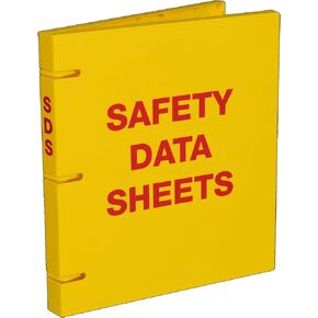 UniKeep Safety Data Sheets (SDS) Binder - 1.0 Ring Capacity, (3 Poly Rings)