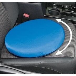 Gifts Portable Lightweight Swivel Seat Cushion. 360 Degree Rotation. Supports up to 300 Lbs. Polyester Blue