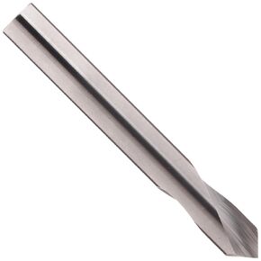Chicago Latrobe 790 Solid Carbide Spotting Drill Bit, Regular Length, Uncoated (Bright) Finish, Round Shank, Right-Hand Spiral Flute, 90 Degree Conventional Point, 1/2" Size