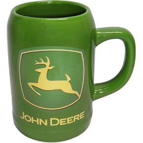 John Deere Licensed Green Stoneware 17 Ounce Mug (Trademark Logo)