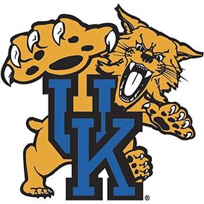 4 Inch UK University of Kentucky Wildcats Logo Removable Wall Decal Sticker Art NCAA Home Room Decor 4 by 4 Inches