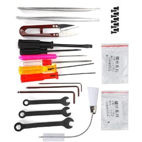 Sewing Machine Cleaning Kit, Serger Service Kit, Straight/Curved Tweezers Overlock Machine Tool Screws Brush Scissors Wrenches for Overlock Sewing Machine