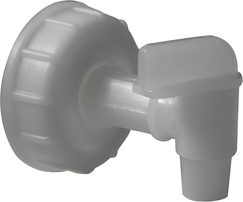 حنفية صنبور بلاستيكية مقاس ¾ بوصة لبراميل بلاستيكية سعة 5 و6 جالون - عبوة من 5 - بلاستيك HDPE - مناسبة لفتحات ملولبة مقاس ¾ بوصة على حنفية دلو سعة 5 جالون (عبوة من 5) in Kuwait