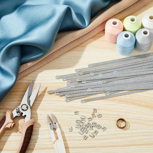 Amylove 24 Pieces 13.7 Inch Spiral Metal Boning for Sewing Corset Boning Steel Boning Precut with 24 Steel Boning Tips Structure and Form for Corset Making Supplies(10mm) in Saudi Arabia