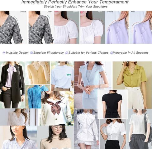 منصات الكتف الخياطة سمك 2.3 سم (8 أزواج) رغوة الإسفنج وسادة القطن سميكة محسن دفع ما يصل مجموعة في الملابس المغطاة لوازم الخياطة للنساء الرجال الملابس السترة دعوى تي شيرت المنحدرة أكتاف عالية منخفضة in Kuwait