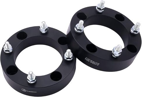 VLAOSCHI Black Forged 4x137 ATV Wheel Spacers 1 Inch with 12x1.25 Studs Compatible with Kawasaki 4 Lug for Mule 2020 2500 2510 2520 3000 4000 4010 Trans PRODX PROFX Teryx4 Teryx 750 800 - Pack of 2 in Saudi Arabia