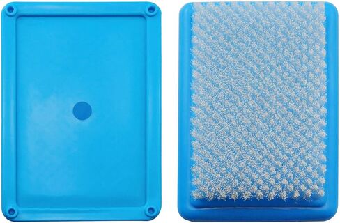 إبرة التلبيد حصيرة الصوف اللباد الخلفية فرشاة التطريز الخياطة الحرف التلبيد إبرة اللباد الصوف البساط فرشاة، الأزرق in Kuwait