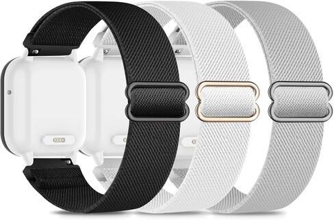 3 Pack Stretchy Nylon Compatible with Gizmo Watch Adventrue 3 3 2 1/Gabb Watch 3e 3 2 1/SyncUP & Cosmo JrTrack 5/4/3/2 SE/2/JrTrack Band, 20mm Solo Loop Soft Strap for Boys Girls in Saudi Arabia