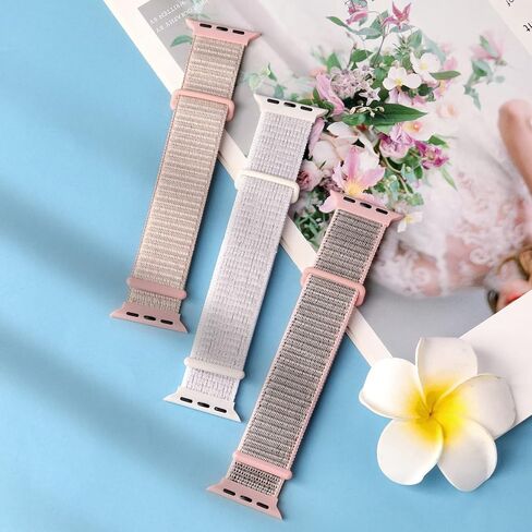 Getino Sport Nylon Band Compatible with Apple Watch Bands for Men Women | 46mm 44mm 45mm 42mm 49mm 38mm 40mm 41mm, Breathable Fabric Braided Strap for iWatch Series 11 10 9 8 7 6 5 4 3 2 1 Ultra SE in Kuwait