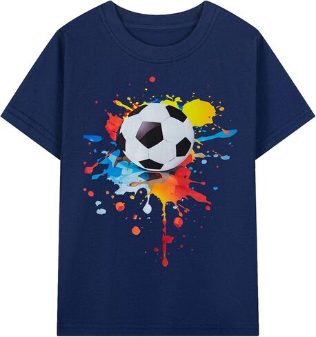 Kids Boy Short Sleeve Graphic Tees Cotton Casual Easter Summer Tops T-Shirts Packs in Saudi Arabia