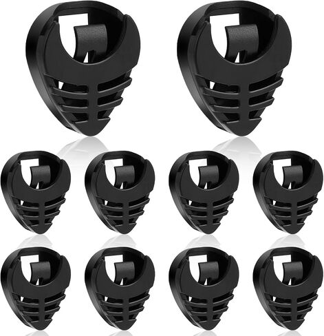 10 Pack Guitar Pick Holder, Stick-On Plastic Guitar Pick Case with Adhesive Back and Spring Convenient Guitar Pick Storage Box to Attach to Bass Ukulele Acoustic Guitar Accessories in Saudi Arabia