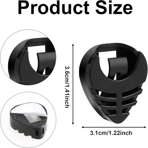10 Pack Guitar Pick Holder, Stick-On Plastic Guitar Pick Case with Adhesive Back and Spring Convenient Guitar Pick Storage Box to Attach to Bass Ukulele Acoustic Guitar Accessories in Saudi Arabia