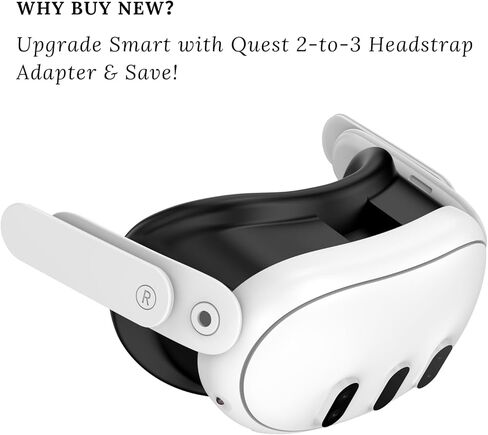 محول حزام لـ Meta Quest 2 أشرطة على Quest 3 محولات حزام الرأس العالمية تربط مهمتك 2 و3 أحزمة الرأس بسهولة in Kuwait