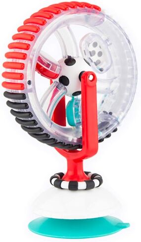 عجلة ساسي ووندر، باللونين الأسود والأبيض، لعبة كأس الشفط التنموية، للأعمار من 6 أشهر فما فوق in Kuwait