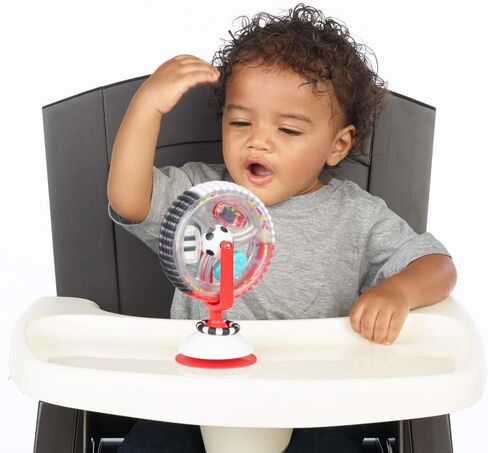 عجلة ساسي ووندر، باللونين الأسود والأبيض، لعبة كأس الشفط التنموية، للأعمار من 6 أشهر فما فوق in Kuwait