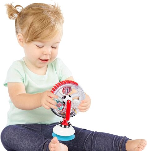 عجلة ساسي ووندر، باللونين الأسود والأبيض، لعبة كأس الشفط التنموية، للأعمار من 6 أشهر فما فوق in Kuwait