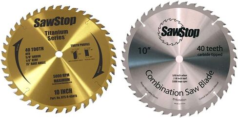 SawStop Titanium Series Premium Woodworking Blade - 40 Tooth BTS-R-40ATB in Saudi Arabia