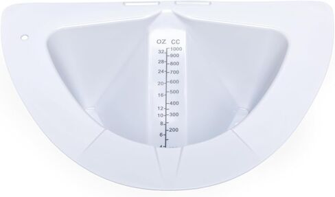 مقالي تجميع العينات المتدرجة 32oz - حاوية قياس البول، ناعمة عالية اللمعان، شفافة، فوهة صب، قاع مسطح، متينة للرعاية الصحية والاستخدام المنزلي (2، 32oz) in Saudi Arabia