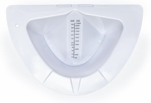 مقالي تجميع العينات المتدرجة 32oz - حاوية قياس البول، ناعمة عالية اللمعان، شفافة، فوهة صب، قاع مسطح، متينة للرعاية الصحية والاستخدام المنزلي (2، 32oz) in Saudi Arabia