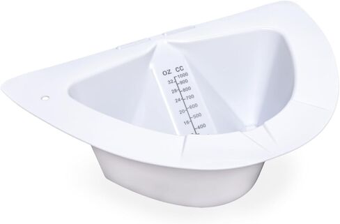 مقالي تجميع العينات المتدرجة 32oz - حاوية قياس البول، ناعمة عالية اللمعان، شفافة، فوهة صب، قاع مسطح، متينة للرعاية الصحية والاستخدام المنزلي (2، 32oz) in Saudi Arabia