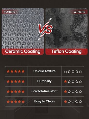 FOHERE 4.8Qt وعاء كهربائي، وعاء كهربائي سيراميك غير لاصق للطهي، وعاء شابو شابو كهربائي 1300 واط مع تحكم مزدوج في درجة الحرارة للمنزل، والحفلات، وجمع العائلة والأصدقاء in Kuwait