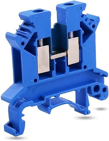 UK2.5N DIN محطة السكك الحديدية كتلة المسمار نوع الكهربائية Termin UL 690V 32A 24-12AWG UK2.5N مجموعة كتل طرفية، حزمة من 100 (أزرق) in Saudi Arabia