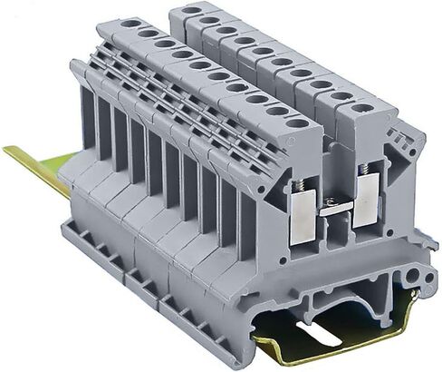 UK2.5N DIN Rail Terminal Block Screw Type Electric Termin UL 690V 32A 24-12AWG UK2.5N Combination Terminal Blocks,Pack of 100(Blue) in Saudi Arabia