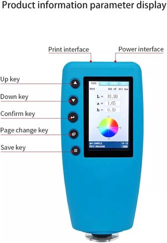 مقياس الألوان المحمول محلل الألوان الرقمية الدقيقة مختبر مقياس الألوان فاحص فرق اللون متر TFT اللون عرض عيار 4 مللي متر in Kuwait